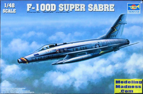 Trumpeter 1/48 F-100D Super Sabre, previewed by Scott Van Aken